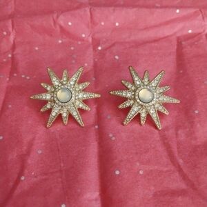 Gold Starburst Earrings